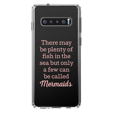 DistinctInk® Clear Shockproof Hybrid Case for Apple iPhone / Samsung Galaxy / Google Pixel - Plenty of Fish in the Sea But Only a Few Mermaids