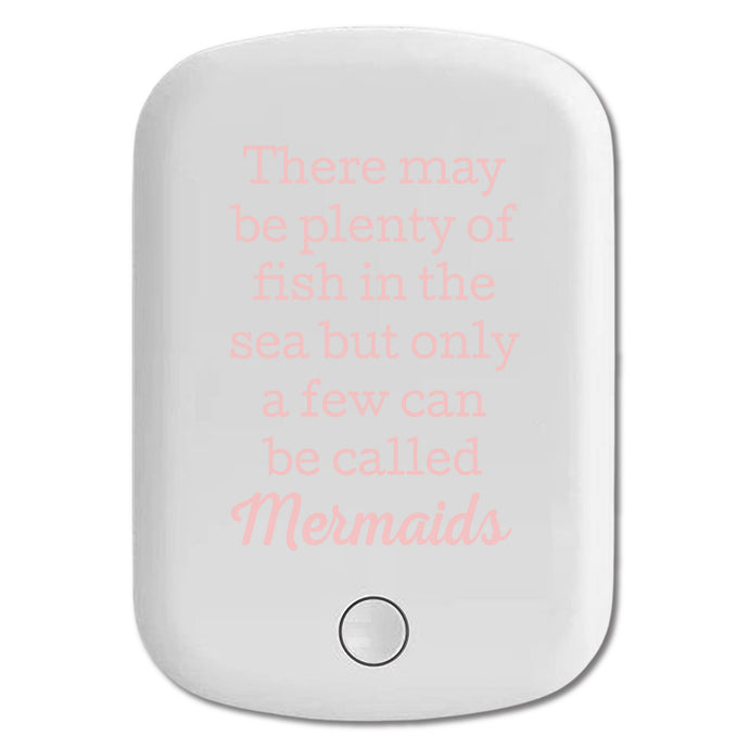 DistinctInk Magnetic Battery Pack, Wireless Portable Charger with USB-C Cable, Compatible with MagSafe iPhone 14 / 13 / 12 Series - Plenty of Fish in the Sea But Only a Few Mermaids