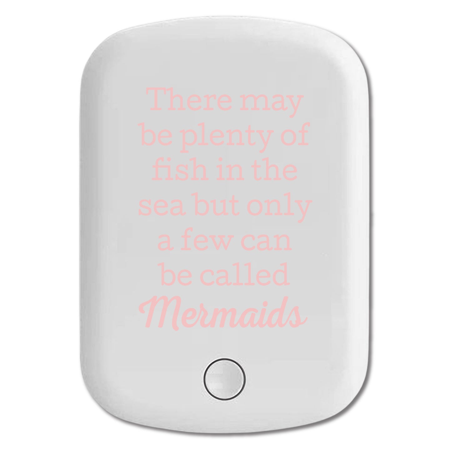 DistinctInk Magnetic Battery Pack, Wireless Portable Charger with USB-C Cable, Compatible with MagSafe iPhone 14 / 13 / 12 Series - Plenty of Fish in the Sea But Only a Few Mermaids