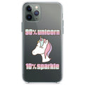 90% Unicorn 10% Sparkle Clear Shockproof iPhone Case