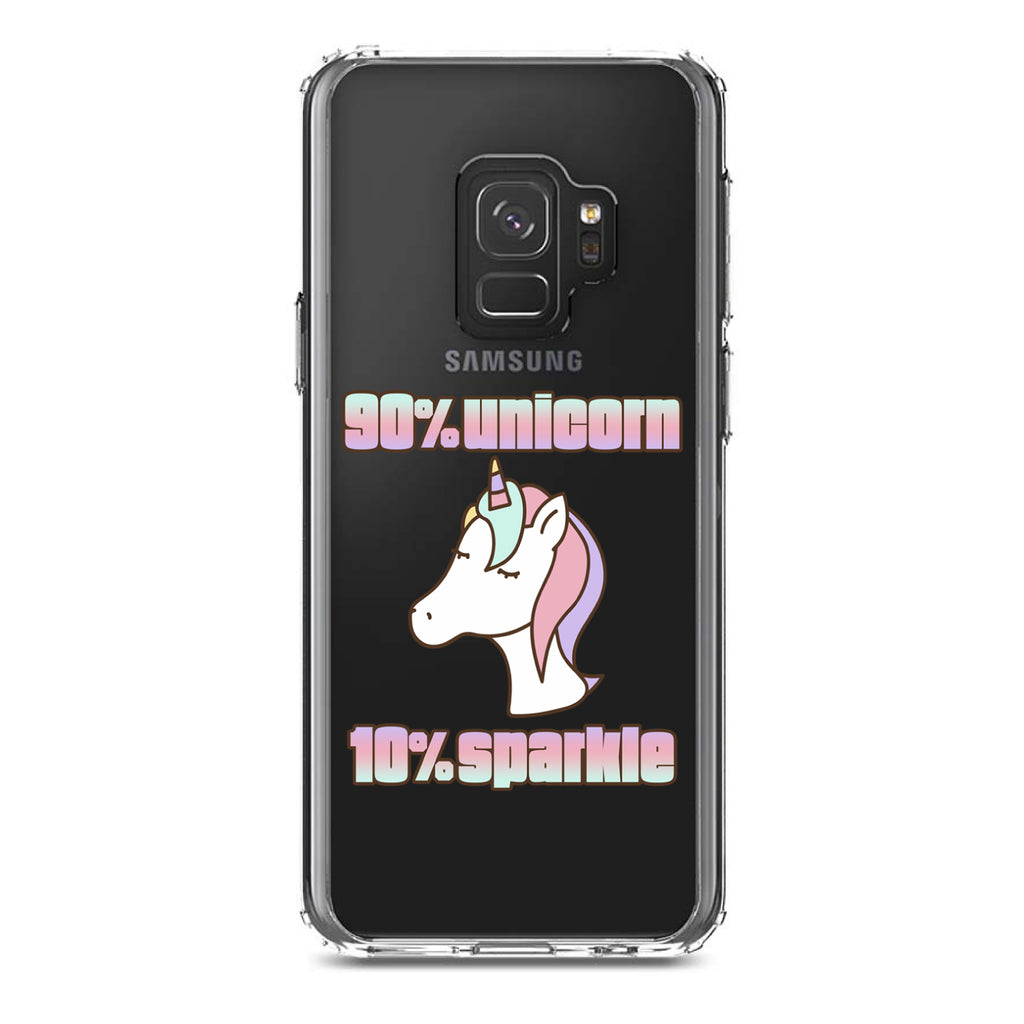 90% Unicorn 10% Sparkle Clear Shockproof iPhone Case, view 19