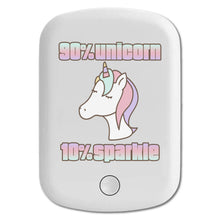 DistinctInk Magnetic Battery Pack, Wireless Portable Charger with USB-C Cable, Compatible with MagSafe iPhone 14 / 13 / 12 Series - 90% Unicorn 10% Sparkle