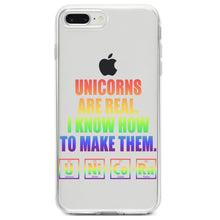 DistinctInk® Clear Shockproof Hybrid Case for Apple iPhone / Samsung Galaxy / Google Pixel - Unicorns Are Real. I Know How To Make Them