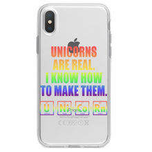 DistinctInk® Clear Shockproof Hybrid Case for Apple iPhone / Samsung Galaxy / Google Pixel - Unicorns Are Real. I Know How To Make Them