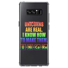 DistinctInk® Clear Shockproof Hybrid Case for Apple iPhone / Samsung Galaxy / Google Pixel - Unicorns Are Real. I Know How To Make Them