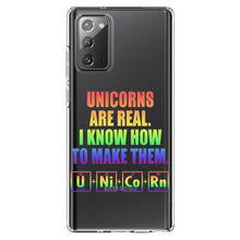 DistinctInk® Clear Shockproof Hybrid Case for Apple iPhone / Samsung Galaxy / Google Pixel - Unicorns Are Real. I Know How To Make Them