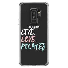 DistinctInk® Clear Shockproof Hybrid Case for Apple iPhone / Samsung Galaxy / Google Pixel - Live. Love. Pilates.
