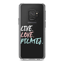 DistinctInk® Clear Shockproof Hybrid Case for Apple iPhone / Samsung Galaxy / Google Pixel - Live. Love. Pilates.