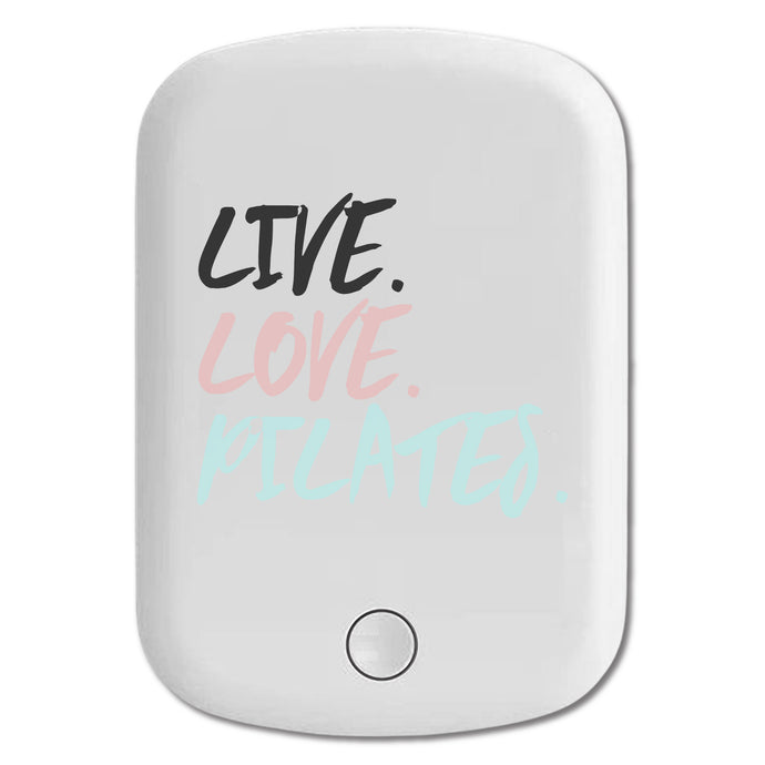 DistinctInk Magnetic Battery Pack, Wireless Portable Charger with USB-C Cable, Compatible with MagSafe iPhone 14 / 13 / 12 Series - Live. Love. Pilates.