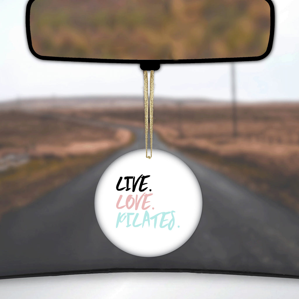 Live. Love. Pilates. Ceramic Ornament, view 3