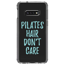 DistinctInk® Clear Shockproof Hybrid Case for Apple iPhone / Samsung Galaxy / Google Pixel - Pilates Hair Don't Care