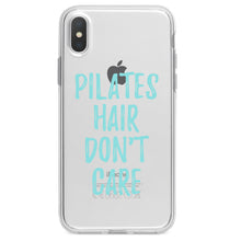 DistinctInk® Clear Shockproof Hybrid Case for Apple iPhone / Samsung Galaxy / Google Pixel - Pilates Hair Don't Care