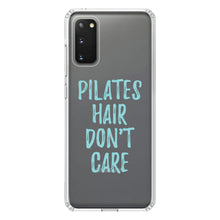 DistinctInk® Clear Shockproof Hybrid Case for Apple iPhone / Samsung Galaxy / Google Pixel - Pilates Hair Don't Care
