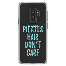 DistinctInk® Clear Shockproof Hybrid Case for Apple iPhone / Samsung Galaxy / Google Pixel - Pilates Hair Don't Care
