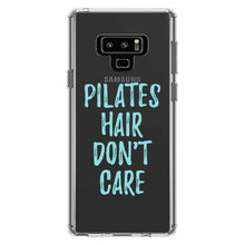 DistinctInk® Clear Shockproof Hybrid Case for Apple iPhone / Samsung Galaxy / Google Pixel - Pilates Hair Don't Care