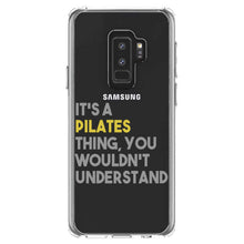 DistinctInk® Clear Shockproof Hybrid Case for Apple iPhone / Samsung Galaxy / Google Pixel - It's a Pilates Thing You Wouldn't Understand