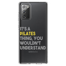 DistinctInk® Clear Shockproof Hybrid Case for Apple iPhone / Samsung Galaxy / Google Pixel - It's a Pilates Thing You Wouldn't Understand