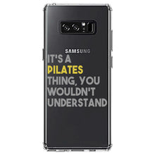 DistinctInk® Clear Shockproof Hybrid Case for Apple iPhone / Samsung Galaxy / Google Pixel - It's a Pilates Thing You Wouldn't Understand