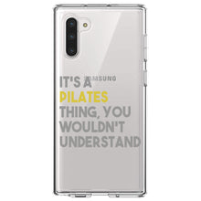 DistinctInk® Clear Shockproof Hybrid Case for Apple iPhone / Samsung Galaxy / Google Pixel - It's a Pilates Thing You Wouldn't Understand