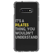 DistinctInk® Clear Shockproof Hybrid Case for Apple iPhone / Samsung Galaxy / Google Pixel - It's a Pilates Thing You Wouldn't Understand