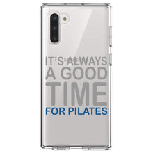 DistinctInk® Clear Shockproof Hybrid Case for Apple iPhone / Samsung Galaxy / Google Pixel - It's Always a Good Time for Pilates