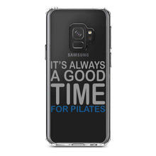 DistinctInk® Clear Shockproof Hybrid Case for Apple iPhone / Samsung Galaxy / Google Pixel - It's Always a Good Time for Pilates