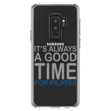 DistinctInk® Clear Shockproof Hybrid Case for Apple iPhone / Samsung Galaxy / Google Pixel - It's Always a Good Time for Pilates